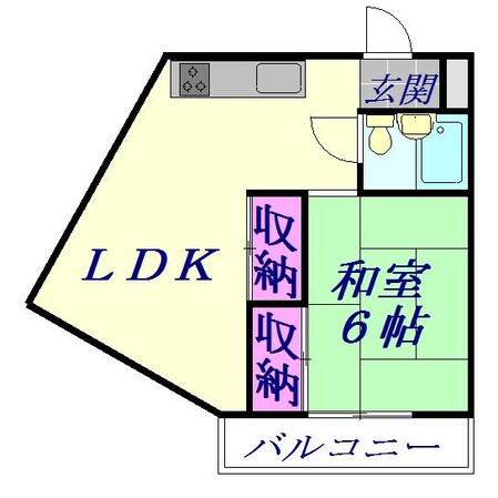 大宮エンゼルハイツの物件間取画像